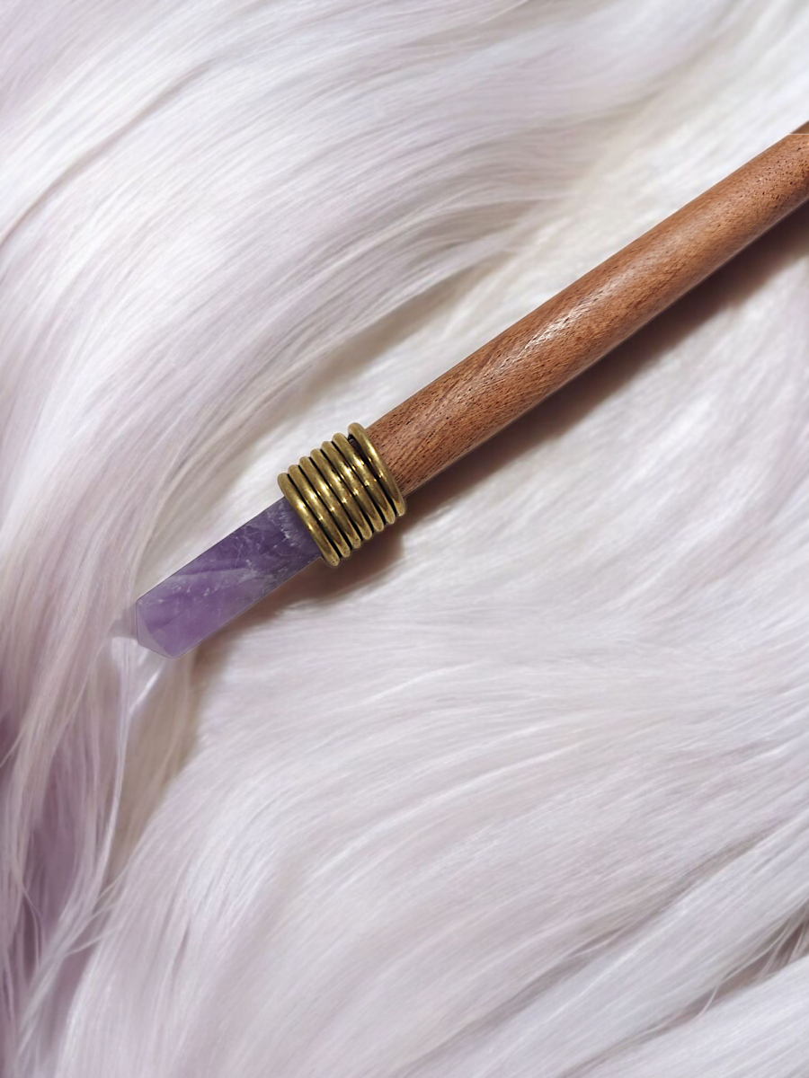 Шпилька с аметистом