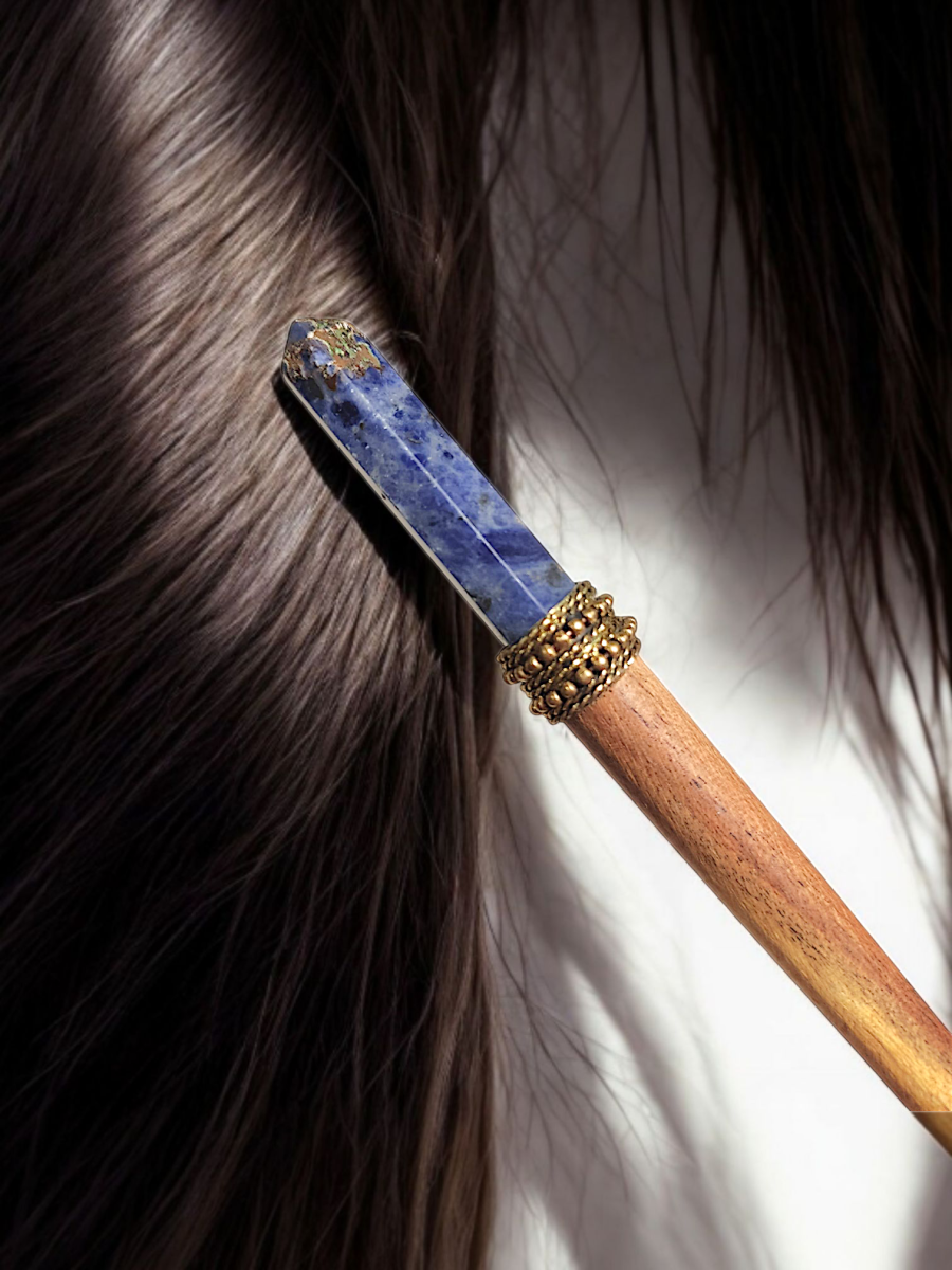 Шпилька с лазуритом