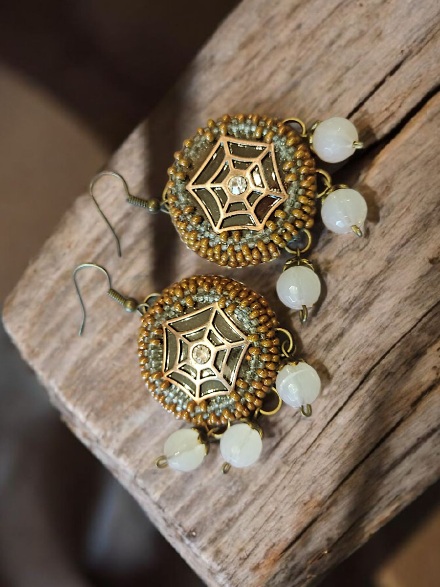 Серьги "Паутина"