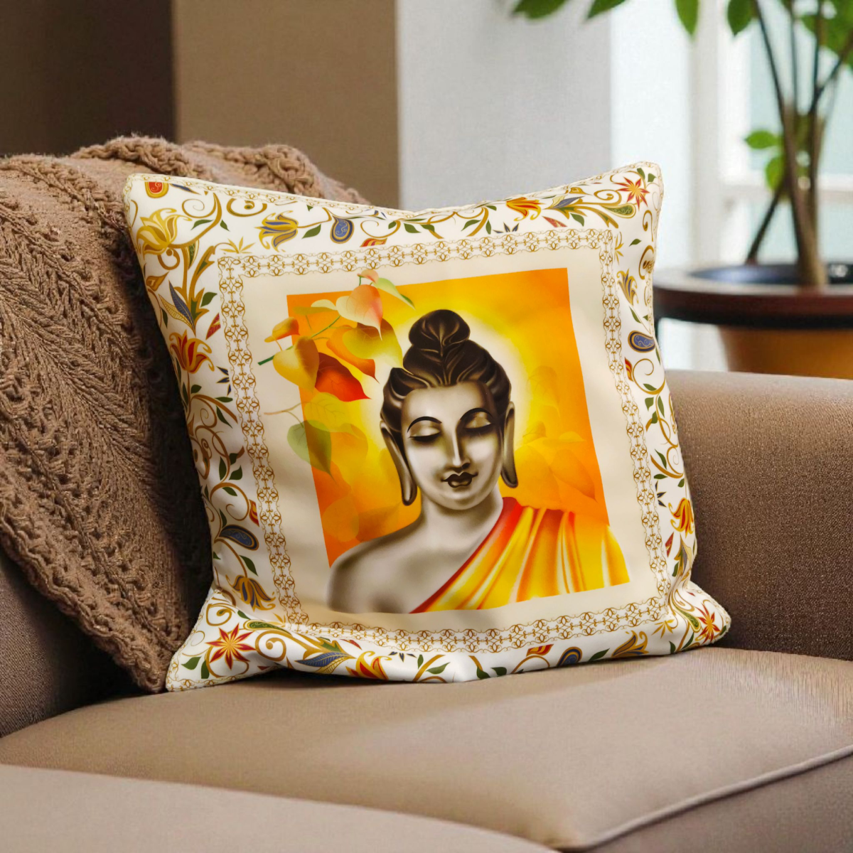 Наволочка 40х40 "Будда"