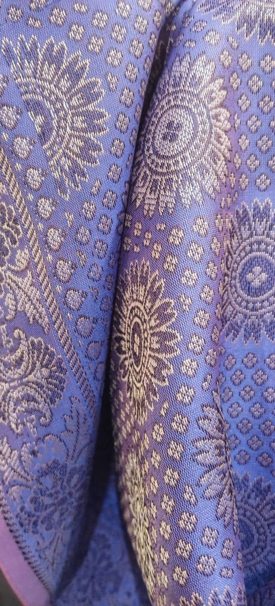 Женский шарф легкий синий