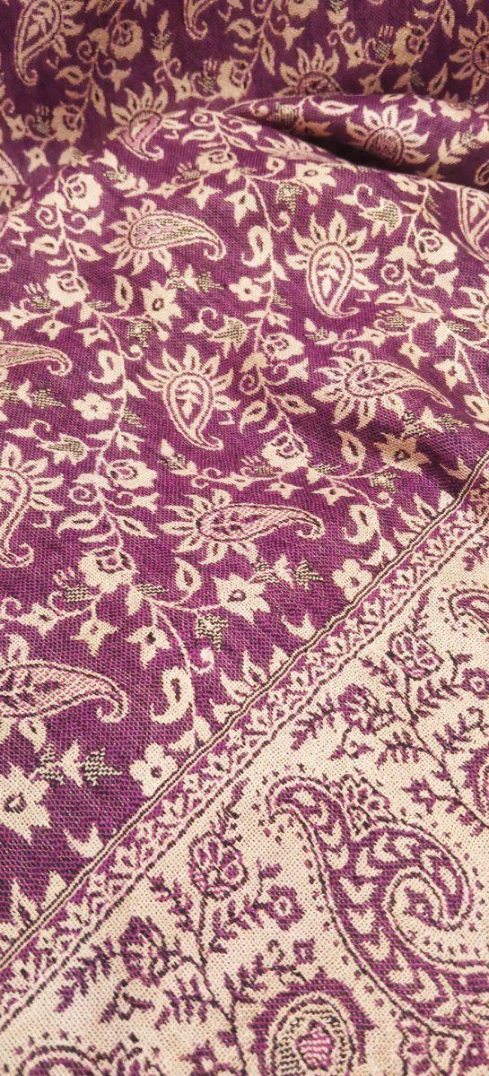 Сиреневый Шарф С Узором