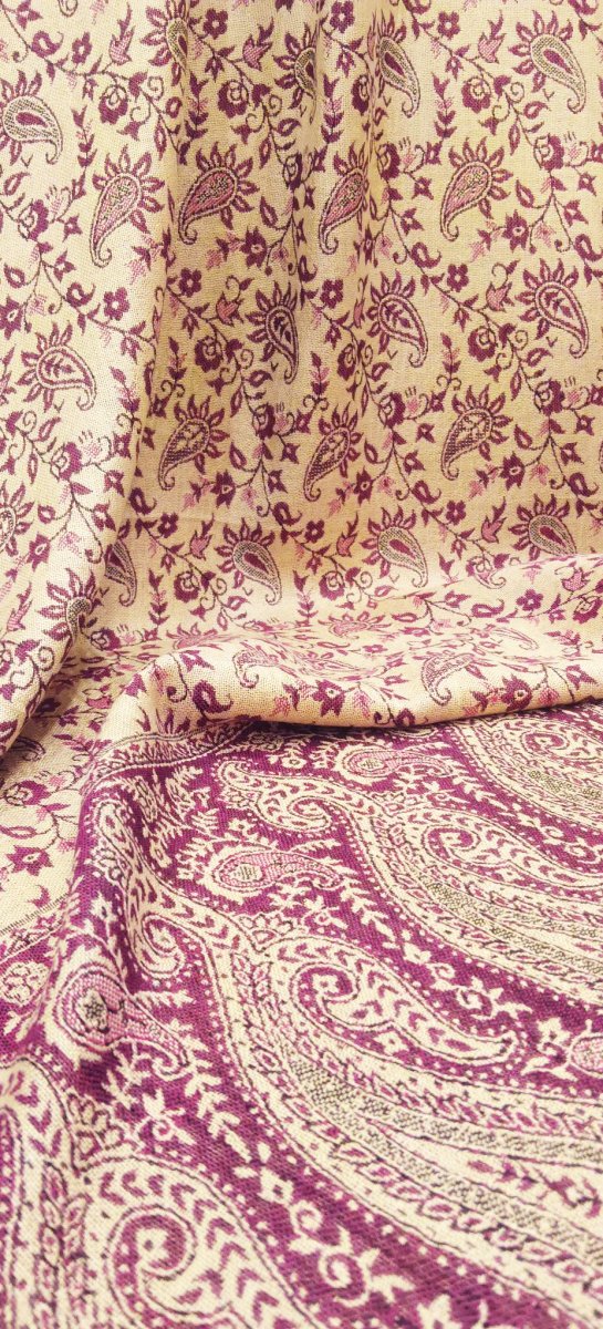 Сиреневый Шарф С Узором