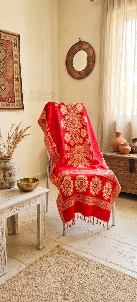 Палантин хлопковый