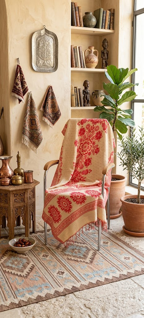 Палантин хлопковый