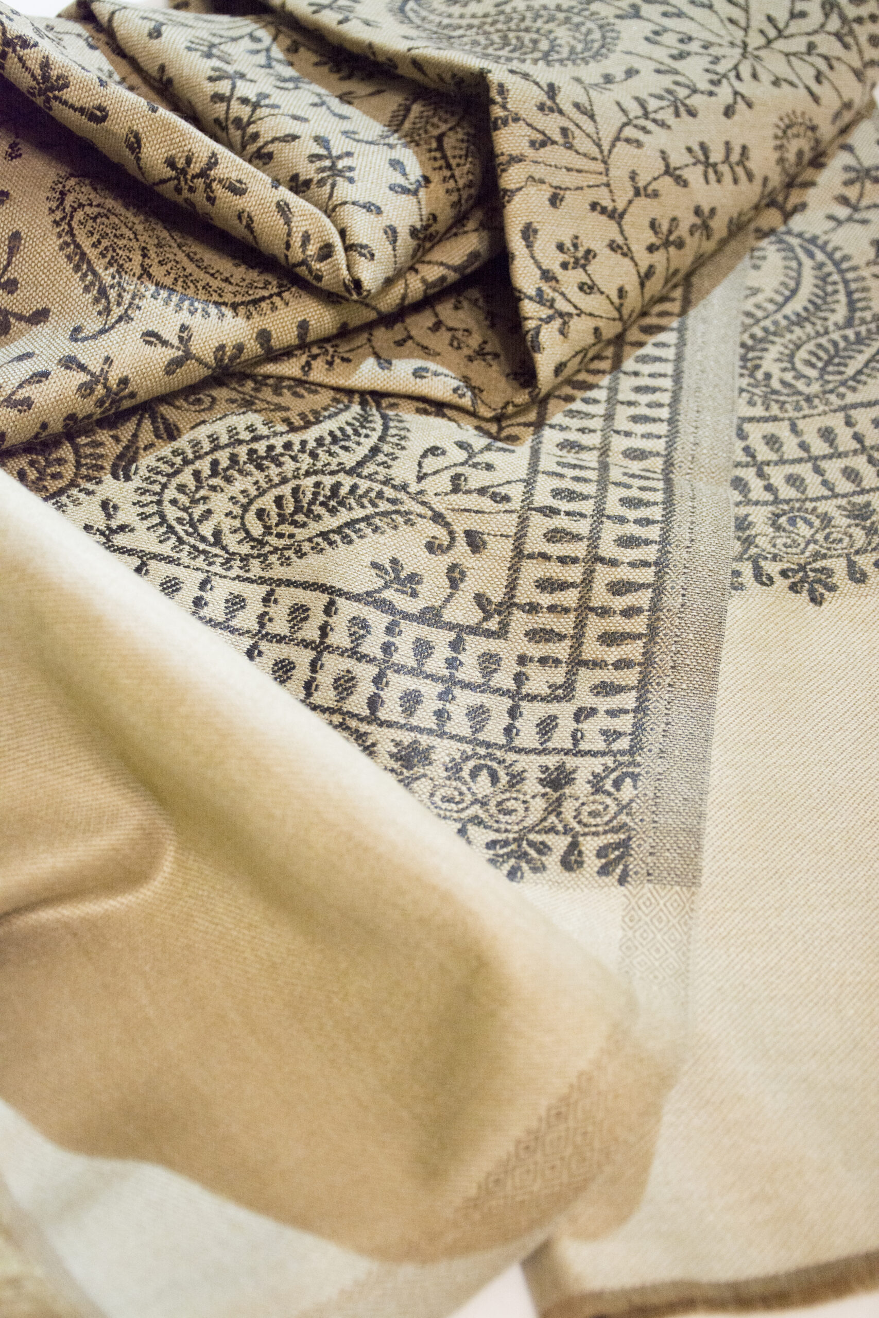 Хлопковый Шарф С Растительным Узором