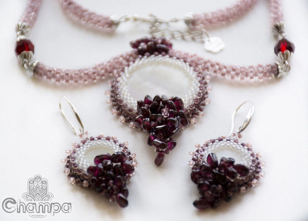 Комплект "Виноград" С Гранатом