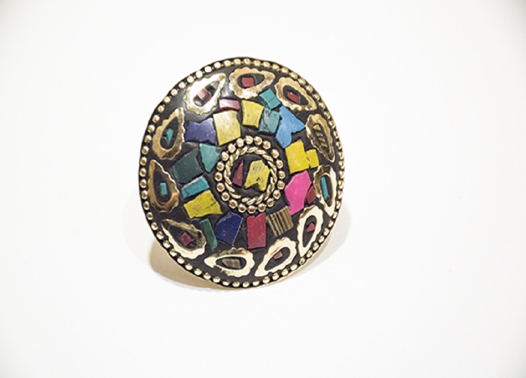 Кольцо "Непал" Цветное