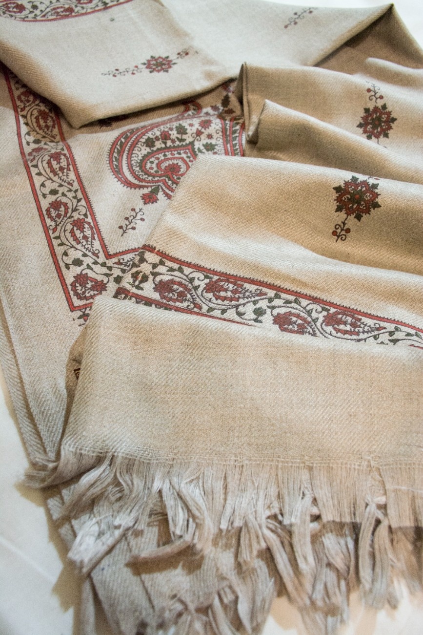 Хлопковый Шарф С Индийским Орнаментом